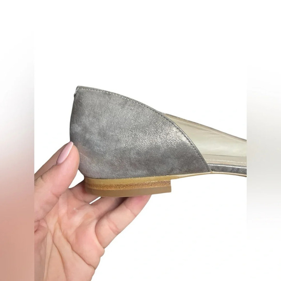 Marc Fisher LTD Women's d'Orsay
Sunny Suede Pointed Flats
Metallic Silver sz 8 M - Picture 6 of 9